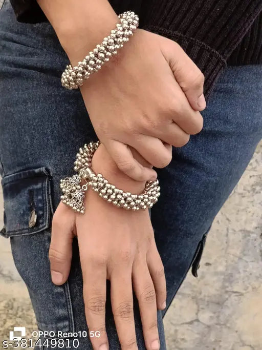 Timeless Elegance: Why Every Wardrobe Needs the Sterling Silver Kada Pack of 2